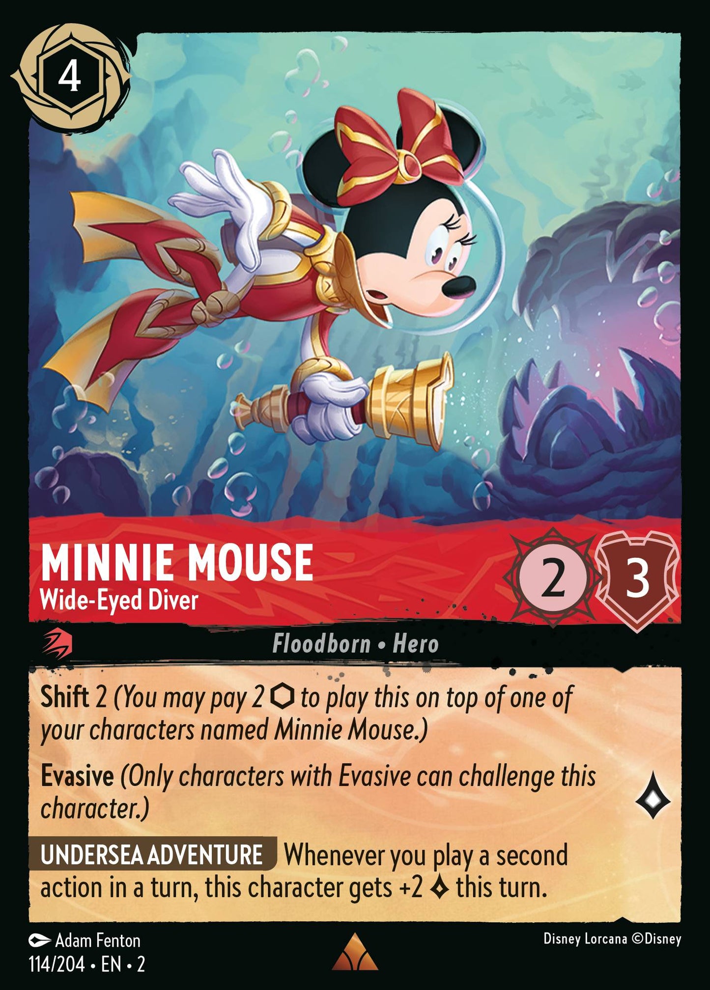 Minnie Mouse - Wide-Eyed Diver (Rare)