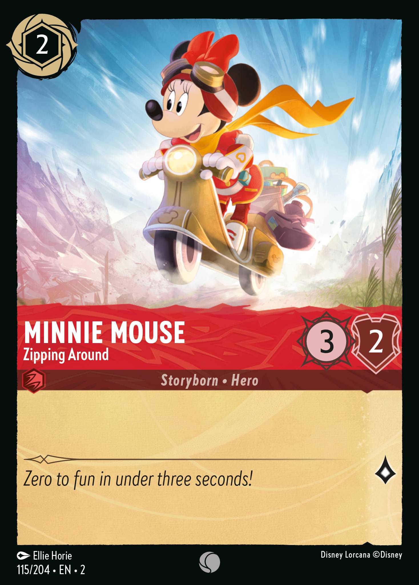 Minnie Mouse - Zipping Around - Common Lorcana Card