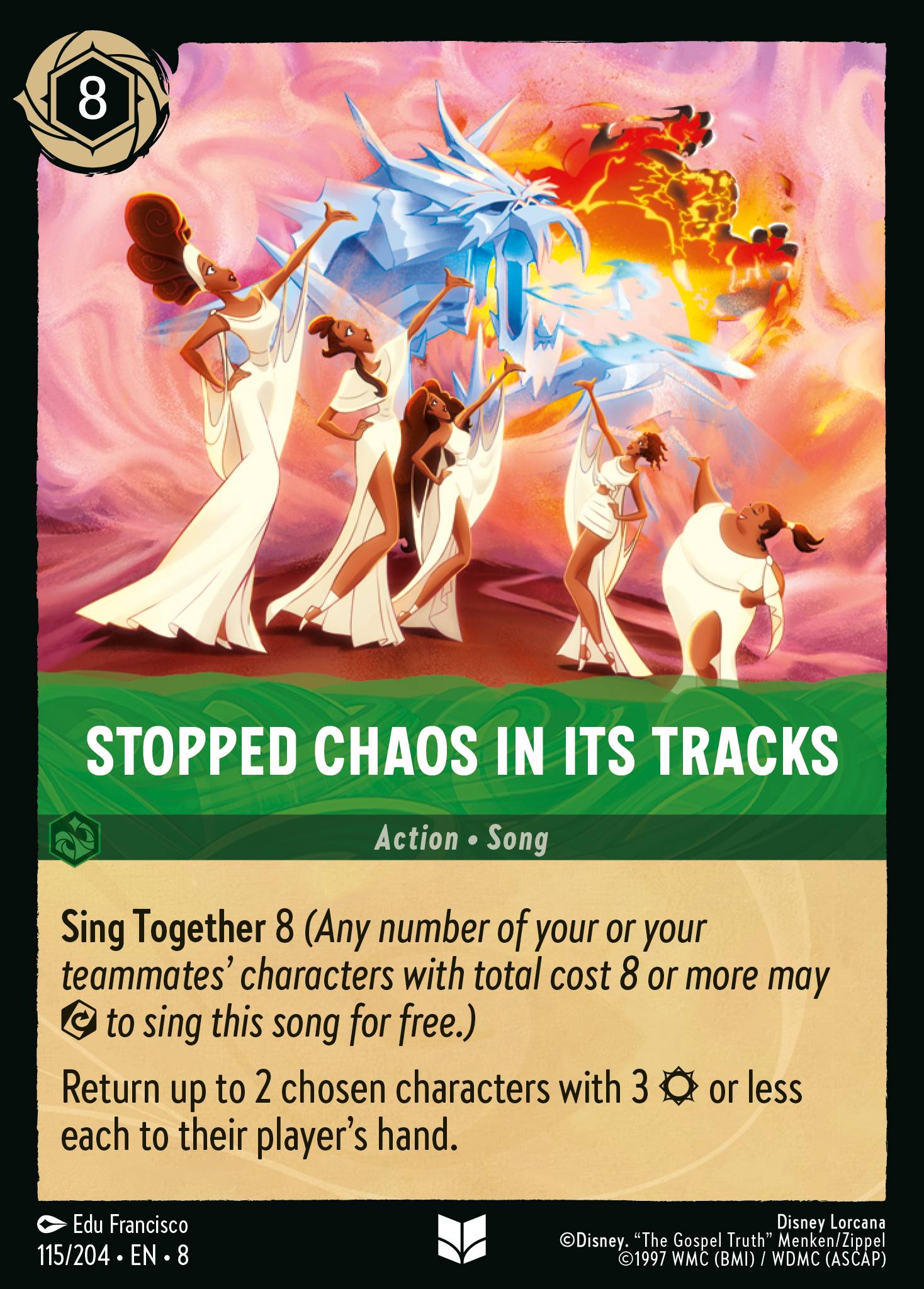 Stopped Chaos in Its tracks - Uncommon Lorcana Card