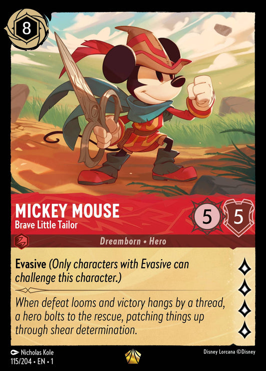 Mickey Mouse - Brave Little Tailor - Disney Lorcana Card