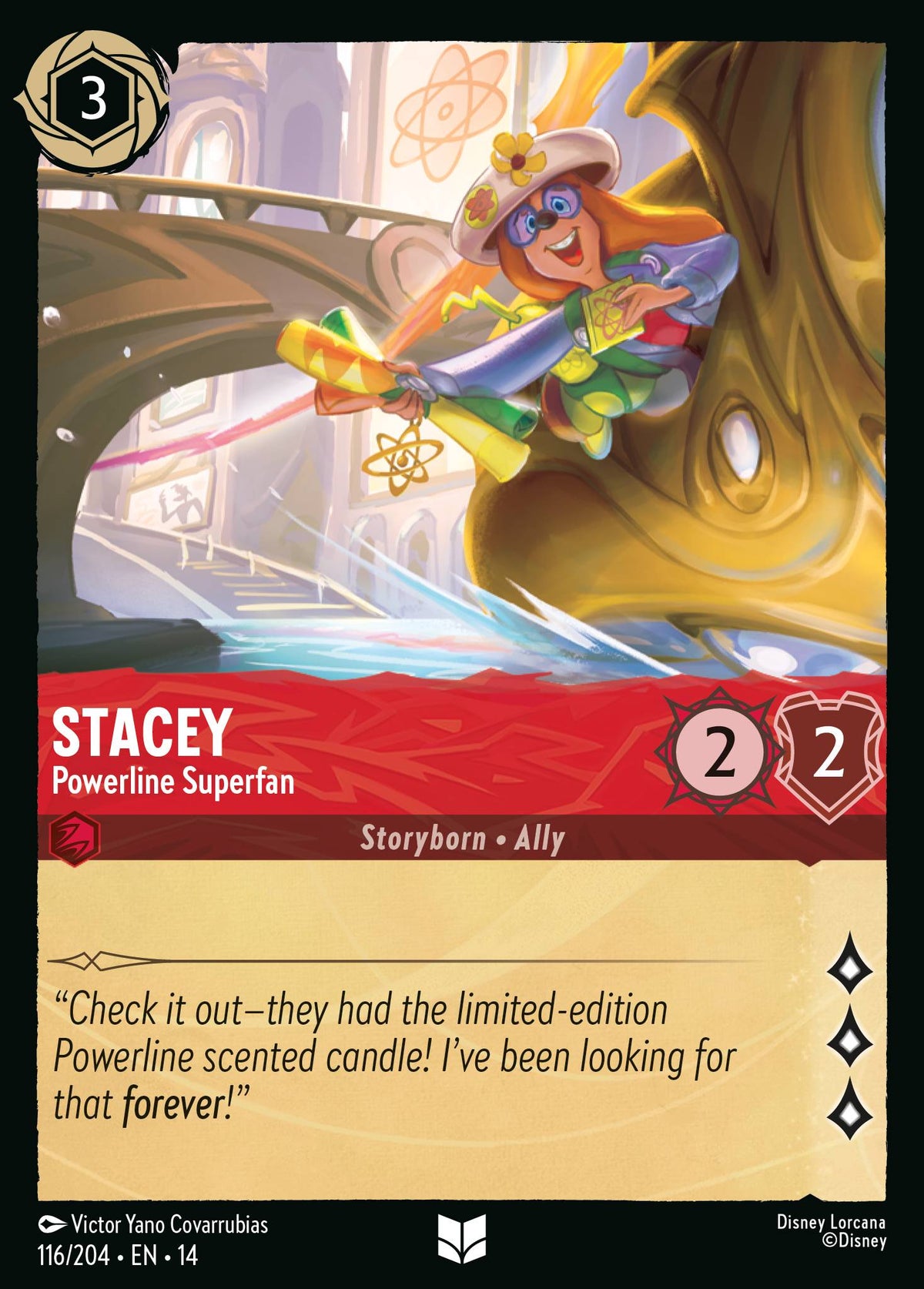 Stacey - Powerline Superfan - Uncommon Lorcana Card