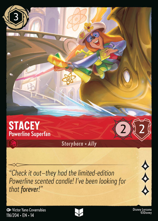 Stacey - Powerline Superfan - Uncommon Lorcana Card
