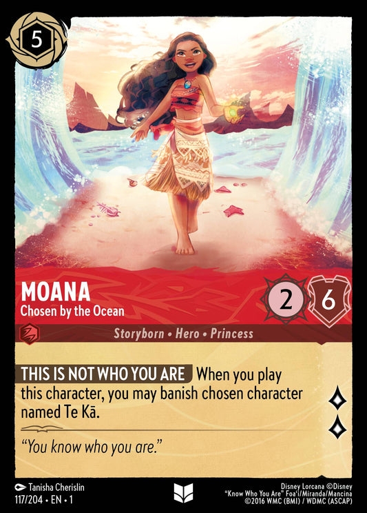 Moana - Chosen by the Ocean - Uncommon Lorcana Card