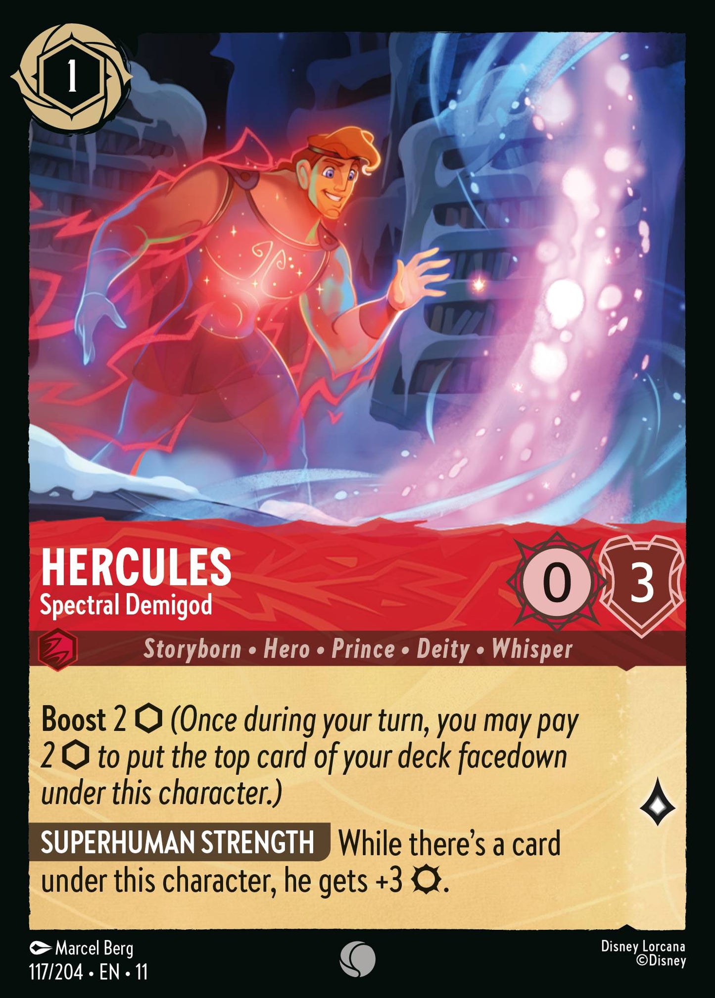 Hercules - Spectral Demigod - Common Lorcana Card