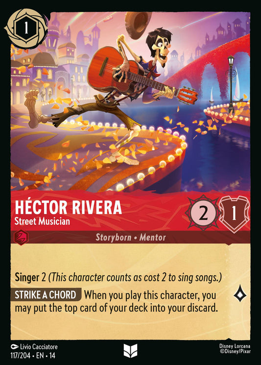 Héctor Rivera - Street Musician - Uncommon Lorcana Card