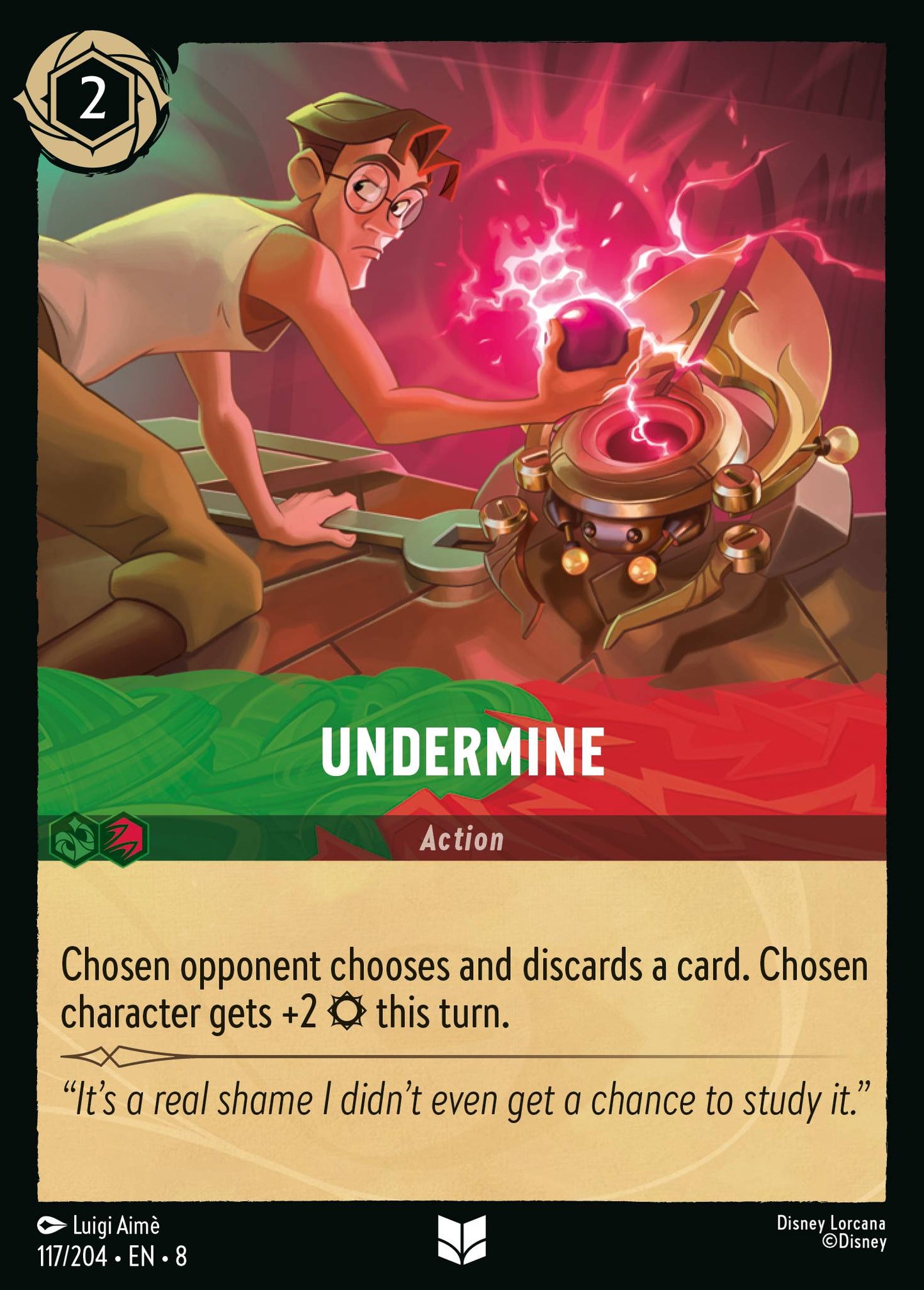 Undermine - Uncommon Lorcana Card
