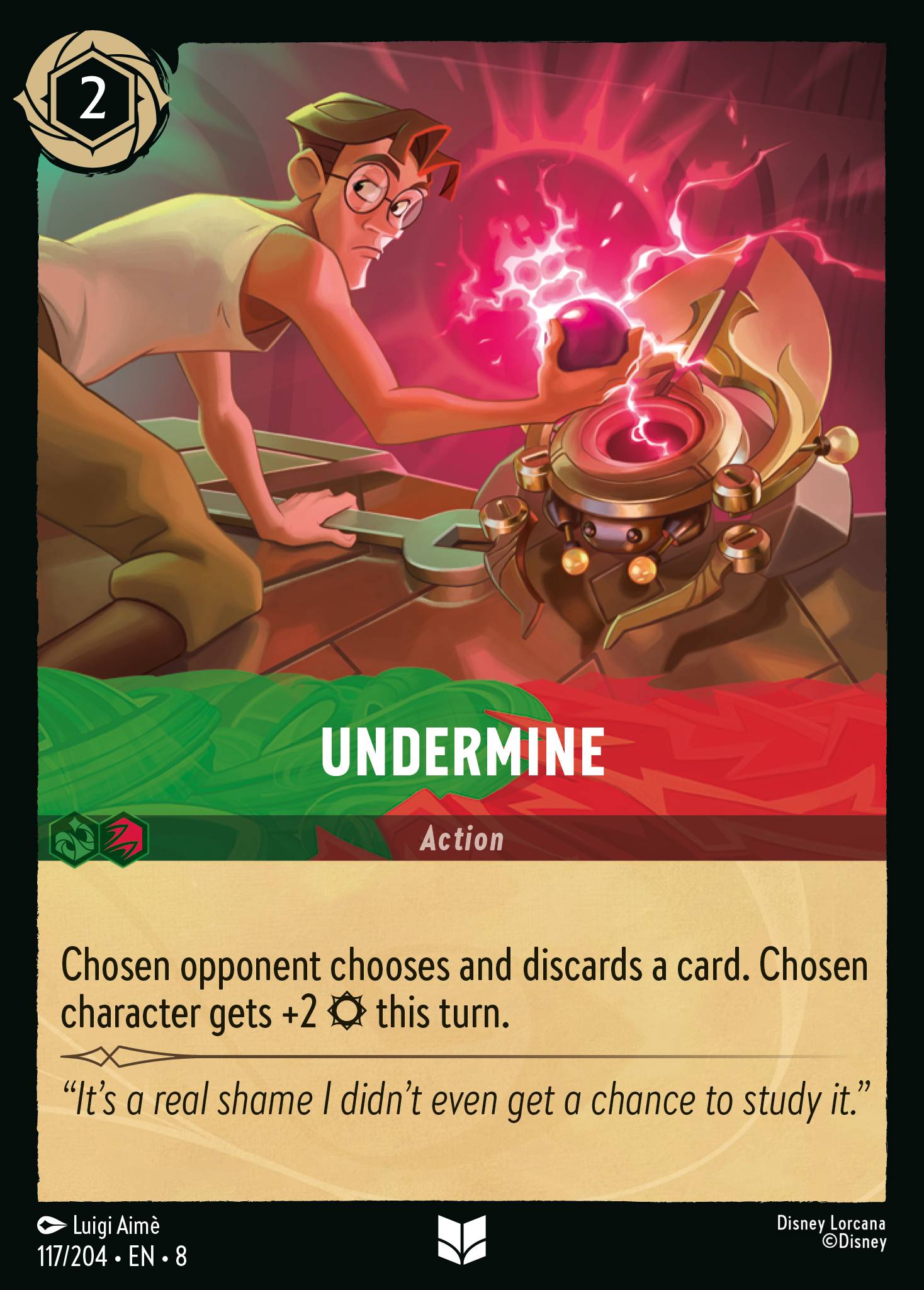 Undermine - Uncommon Lorcana Card