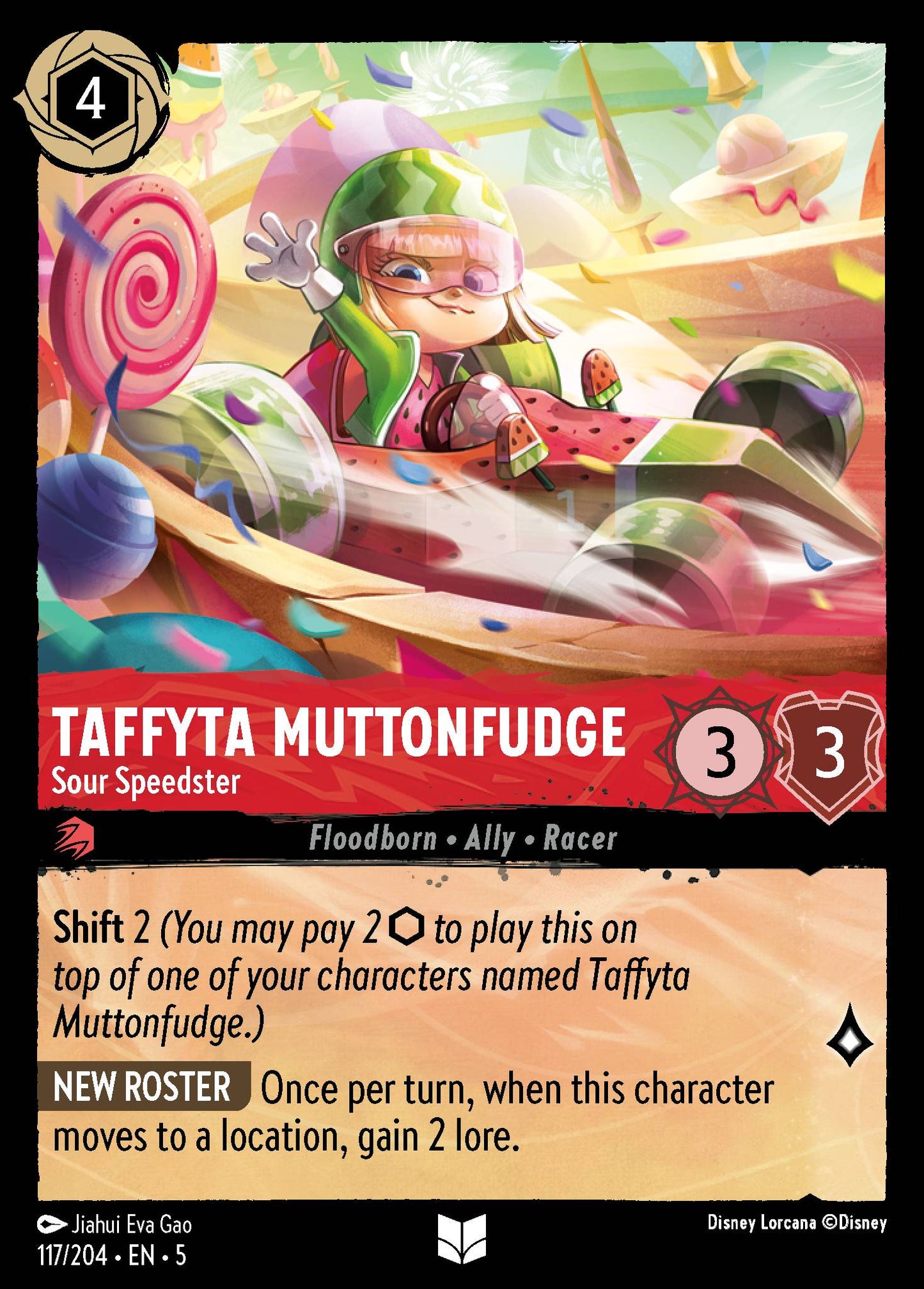 Taffyta Muttonfudge - Sour Speedster - Uncommon Lorcana Card