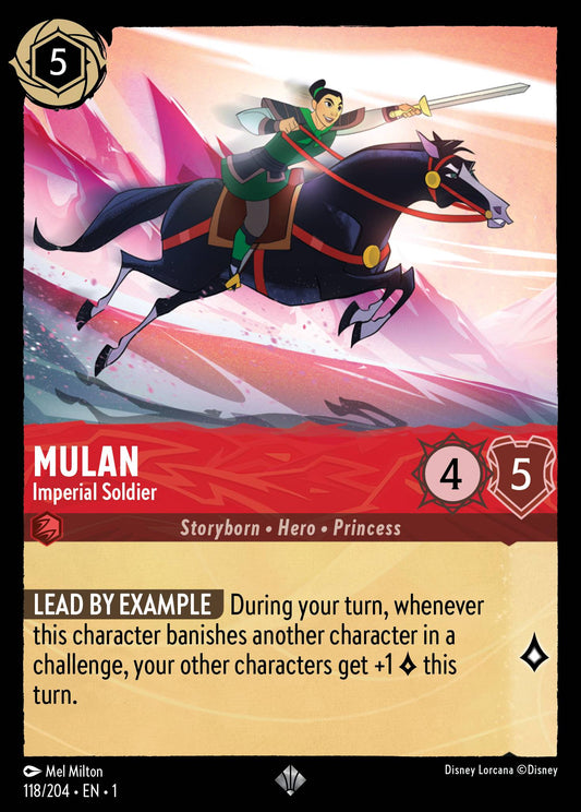 Mulan - Imperial Soldier - Super Rare Lorcana Card