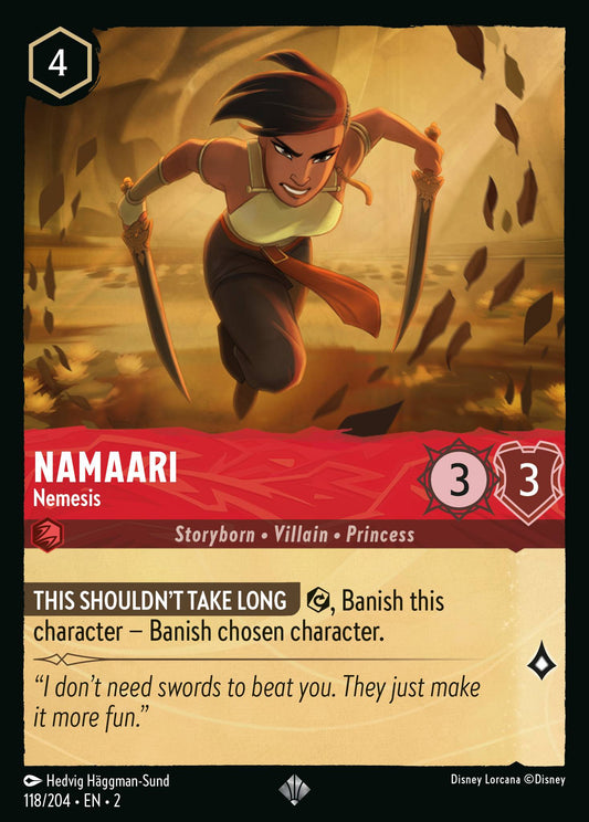 Namaari - Nemesis - Super Rare Lorcana Card