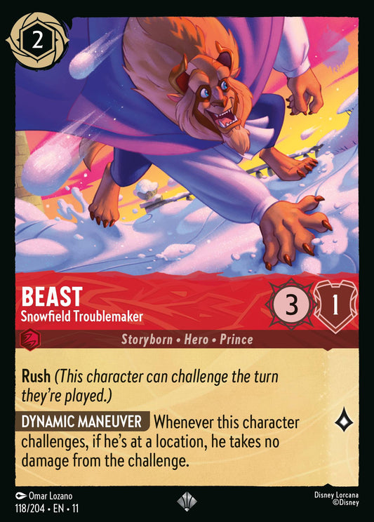 Beast - Snowfield Troublemaker - Super Rare Lorcana Card