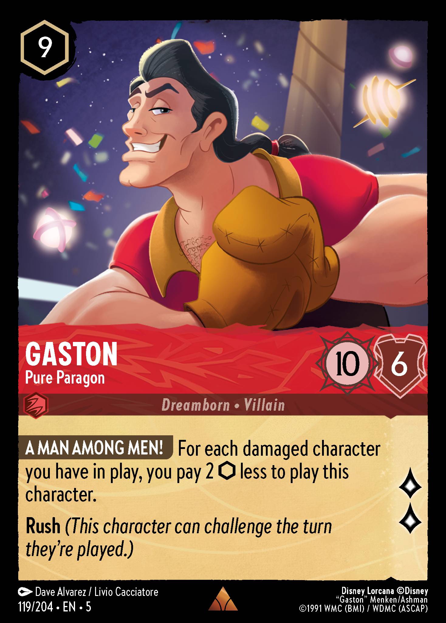 Gaston - Pure Paragon - Rare Lorcana Card