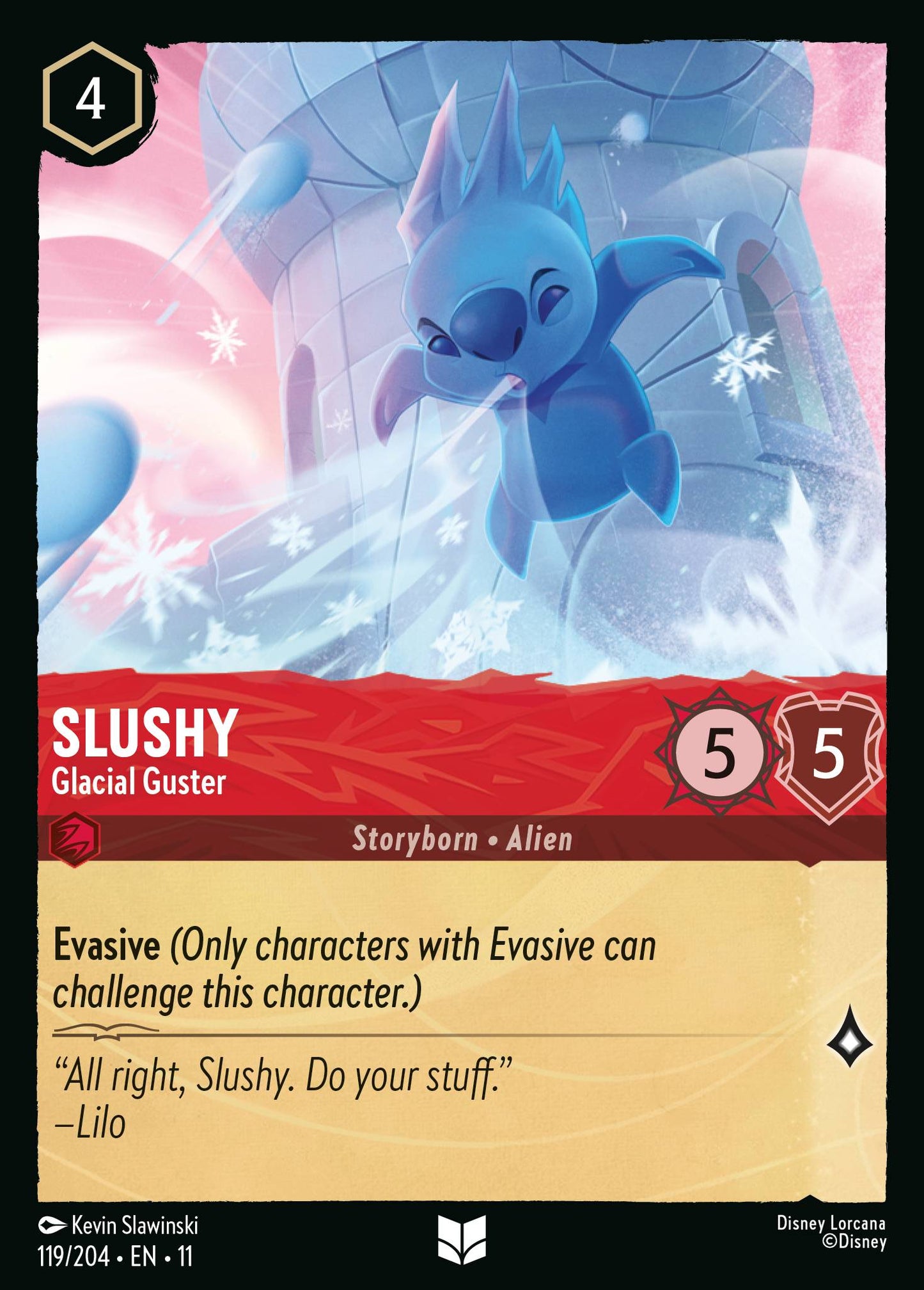 Slushy - Glacial Guster - Uncommon Lorcana Card