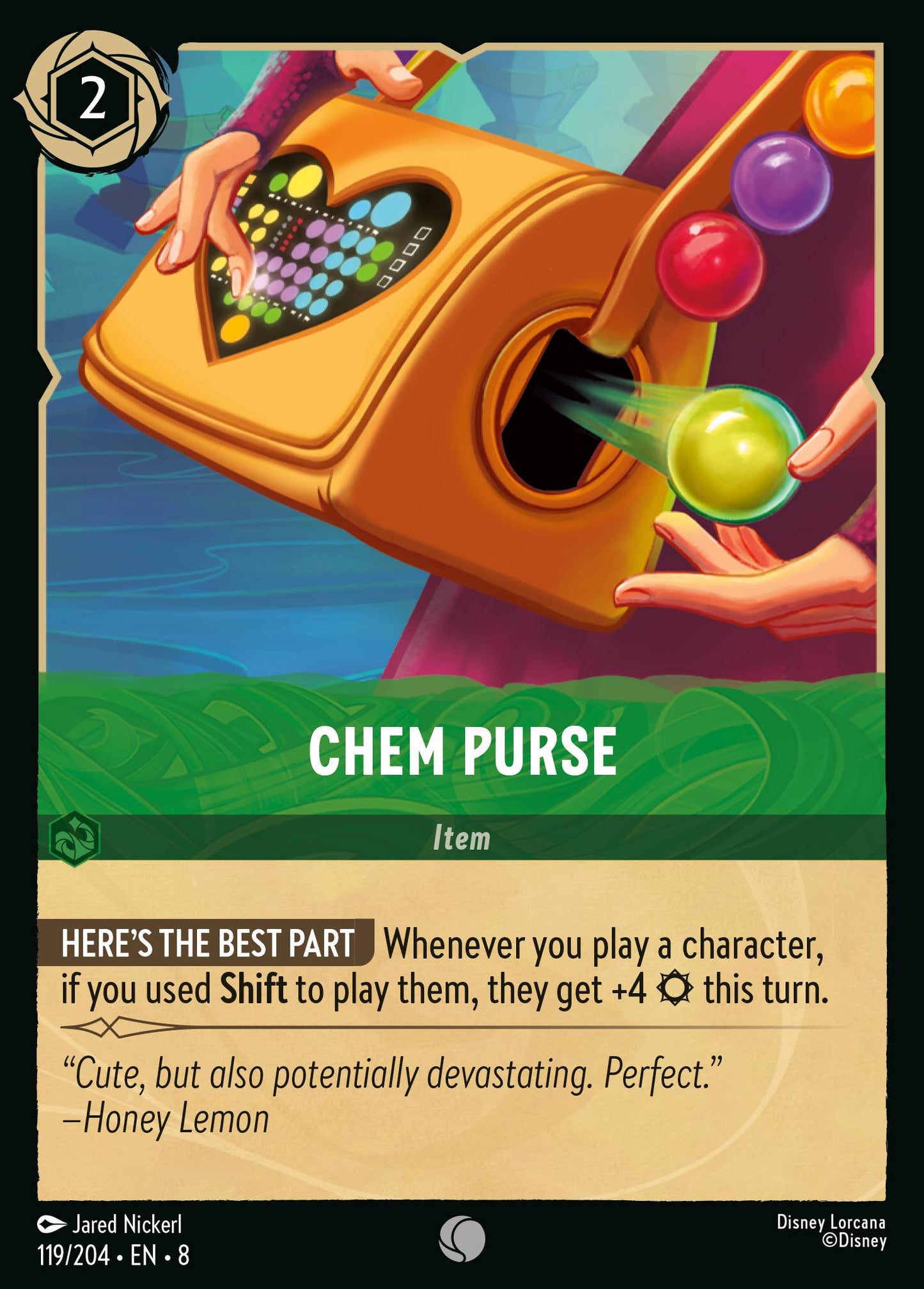 Chem Purse - Common Lorcana Card
