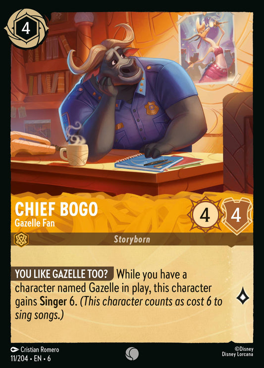 Chief Bogo - Gazelle Fan - Common Lorcana Card