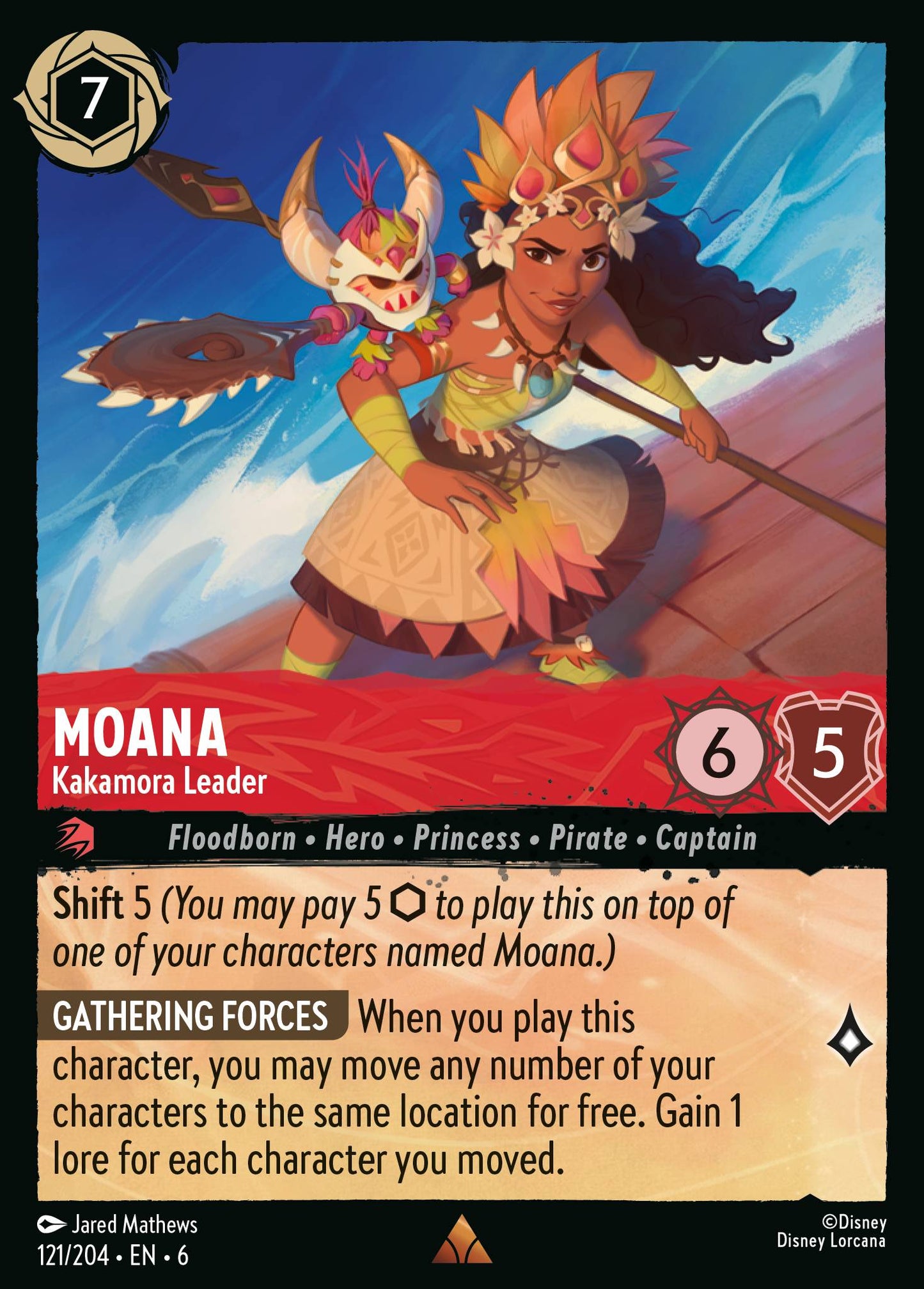 Moana - Kakamora Leader - Rare Lorcana Card