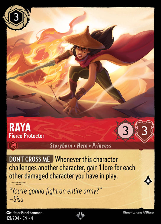 Raya - Fierce Protector - Super Rare Lorcana Card