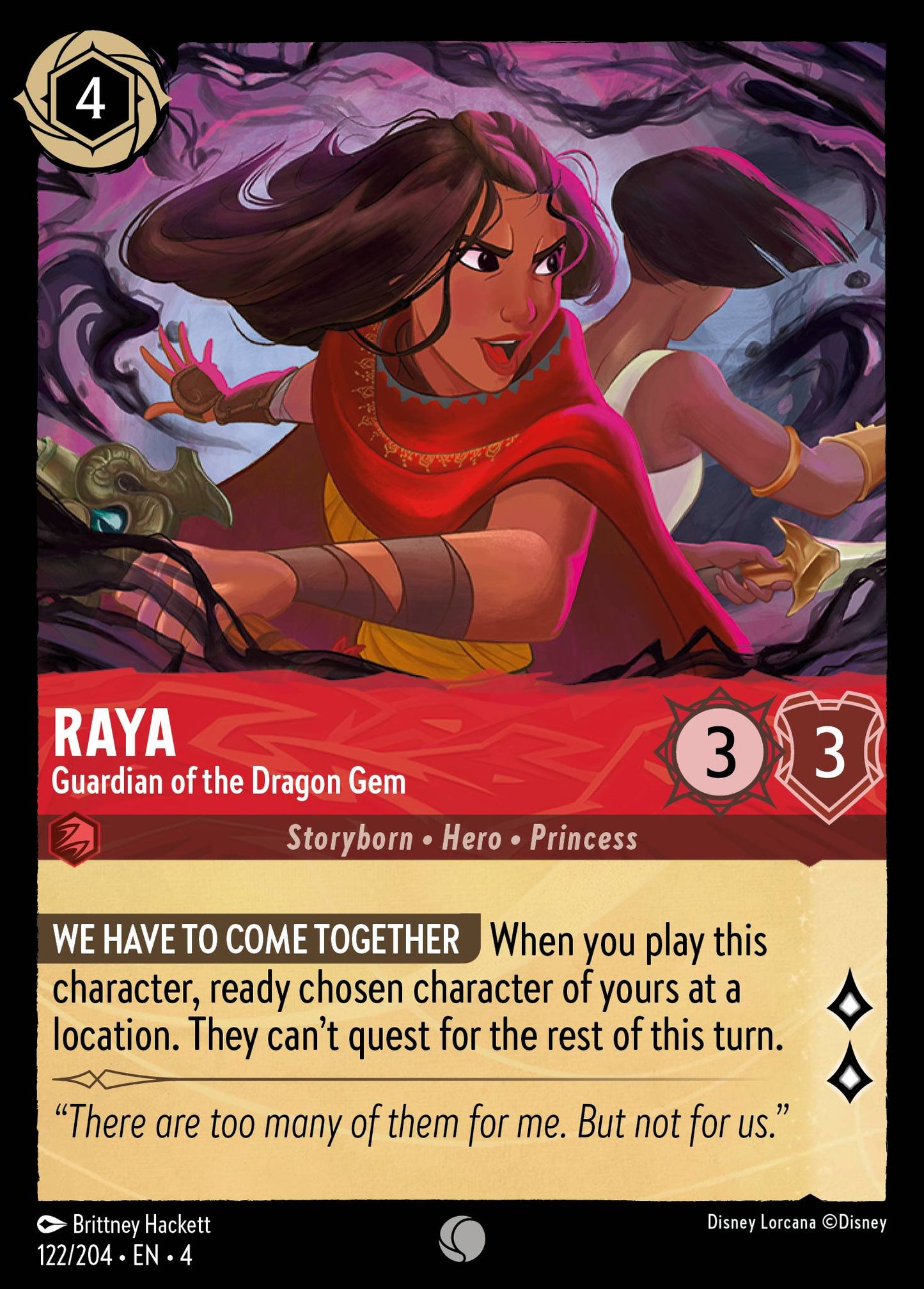 Raya - Guardian of the Dragon Gem - Common Lorcana Card