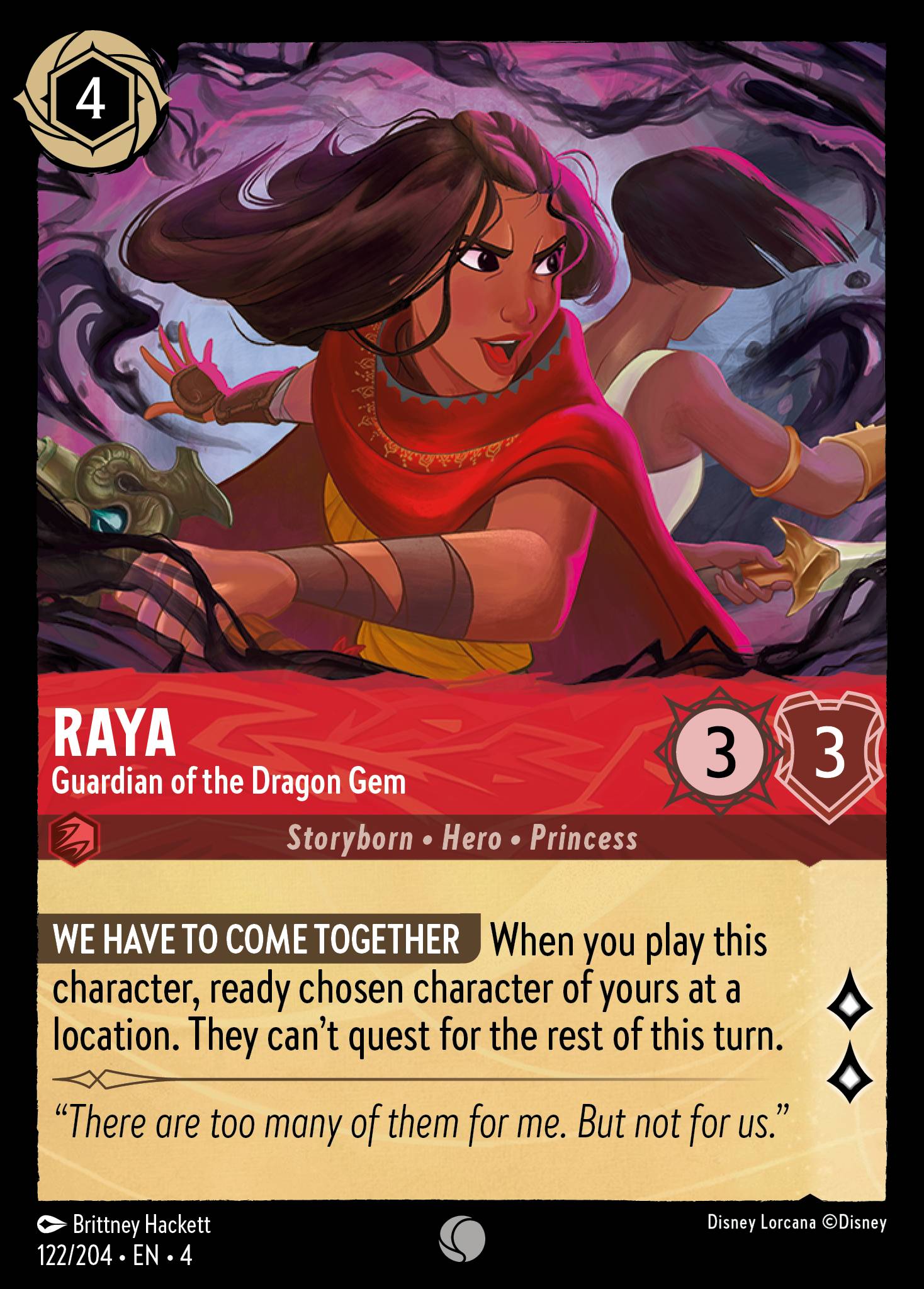 Raya - Guardian of the Dragon Gem - Common Lorcana Card