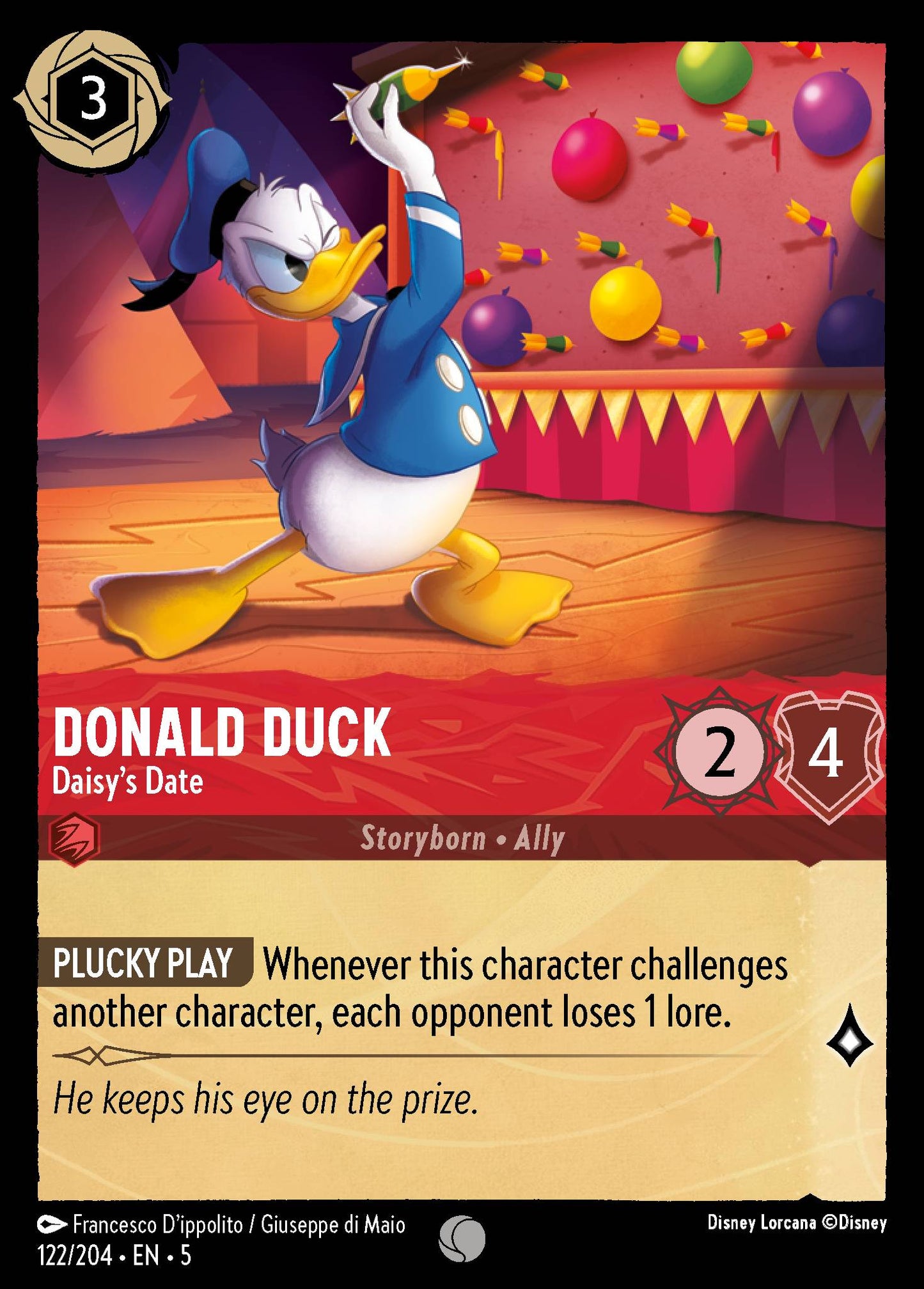 Donald Duck - Daisy's Date - Common Lorcana Card