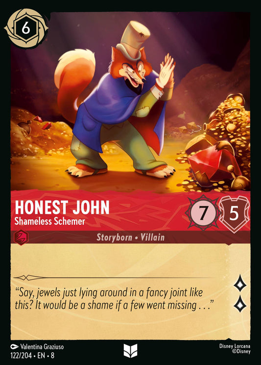Honest John - Shameless Schemer - Uncommon Lorcana Card