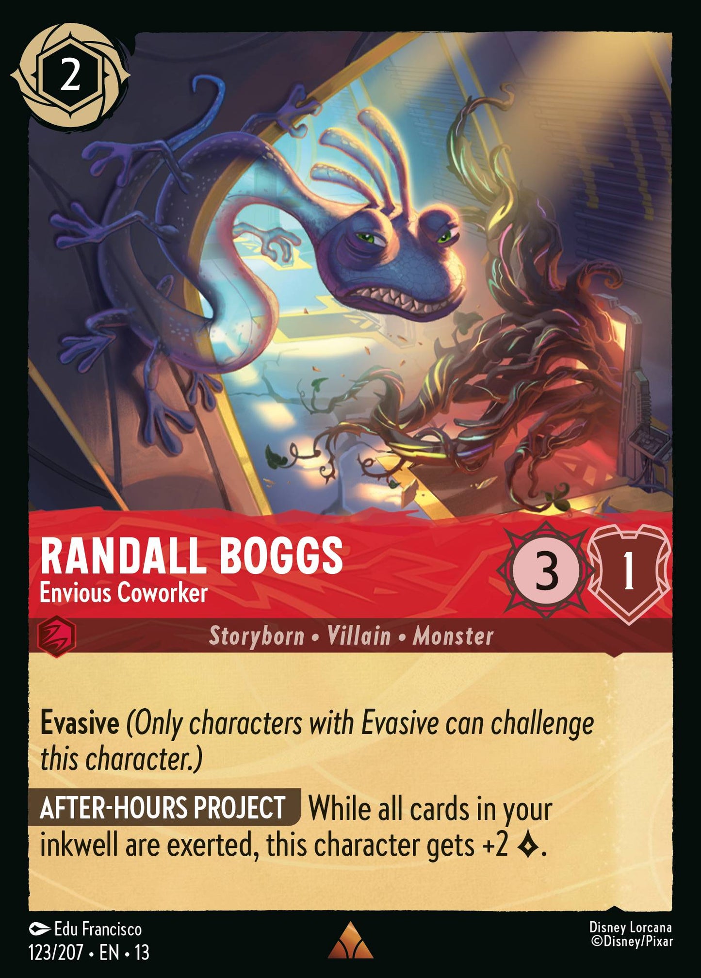 Randall Boggs - Envious Coworker - Rare Lorcana Card