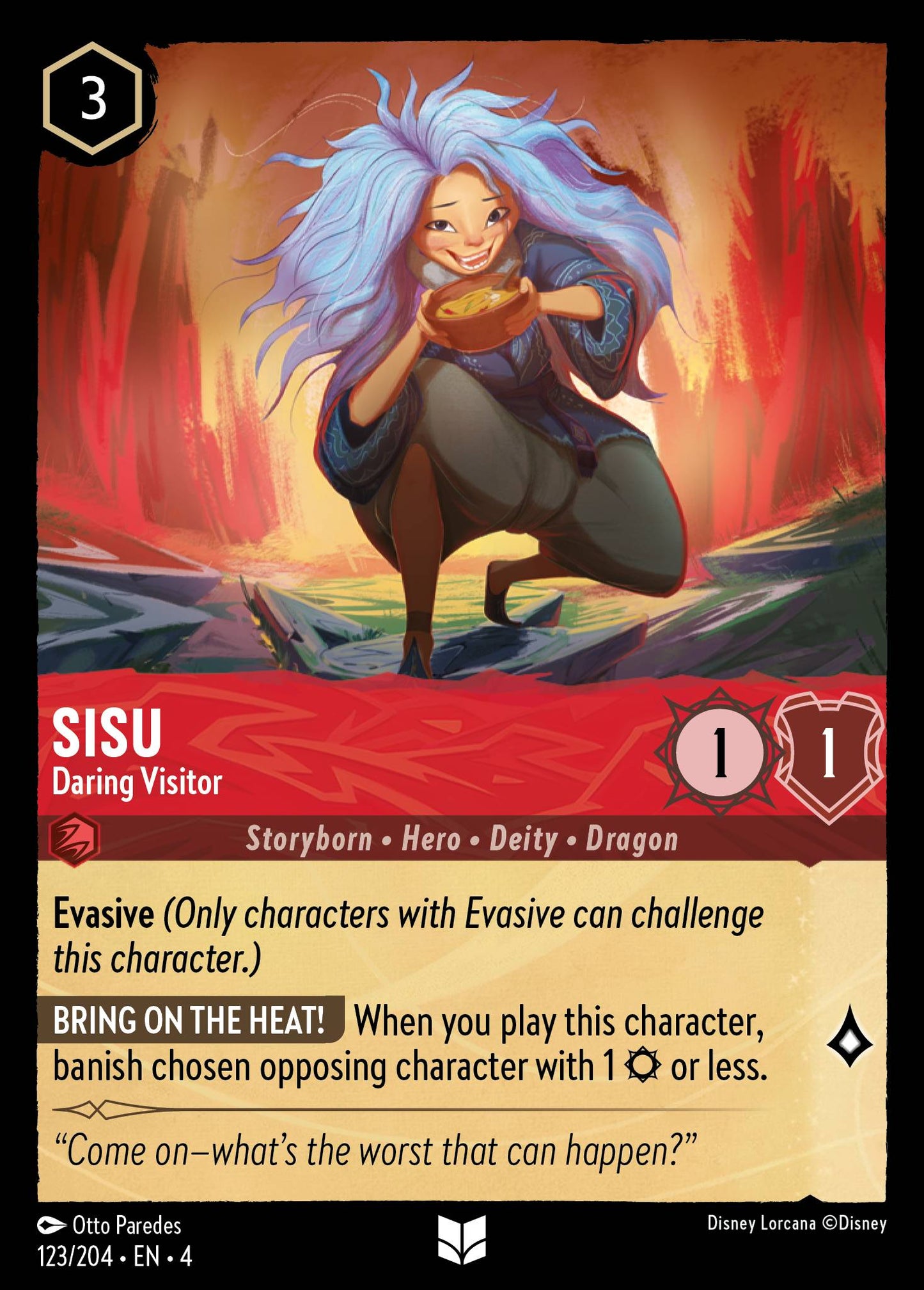 Sisu - Daring Visitor - Uncommon Lorcana Card