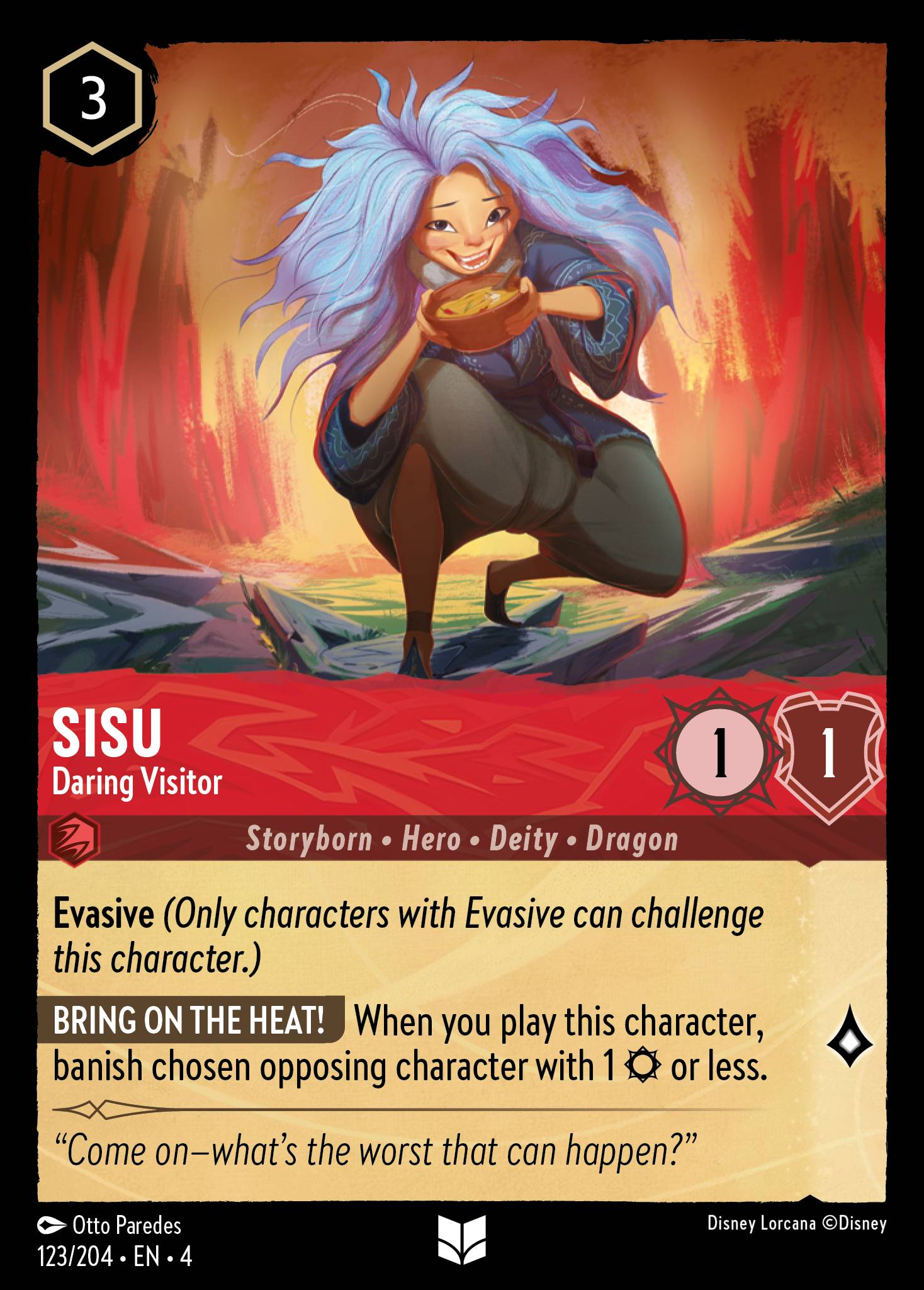 Sisu - Daring Visitor - Uncommon Lorcana Card