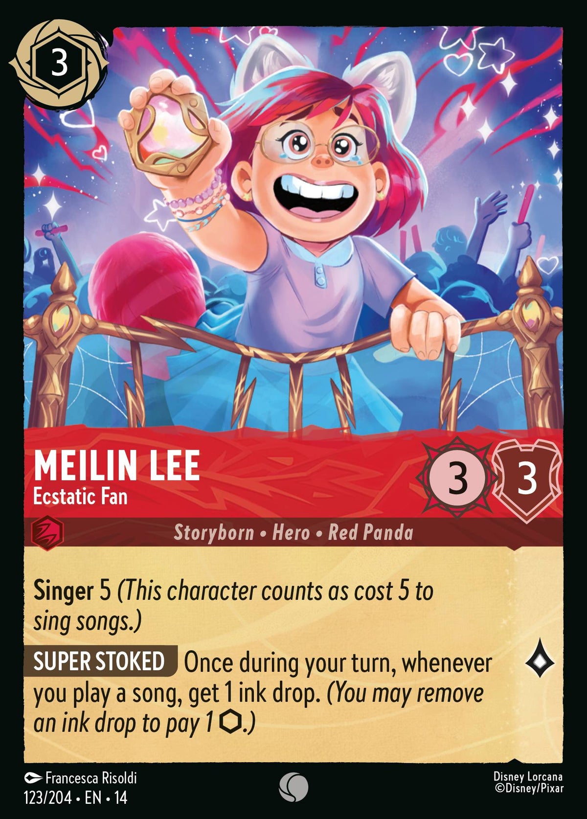 Meilin Lee - Ecstatic Fan - Common Lorcana Card