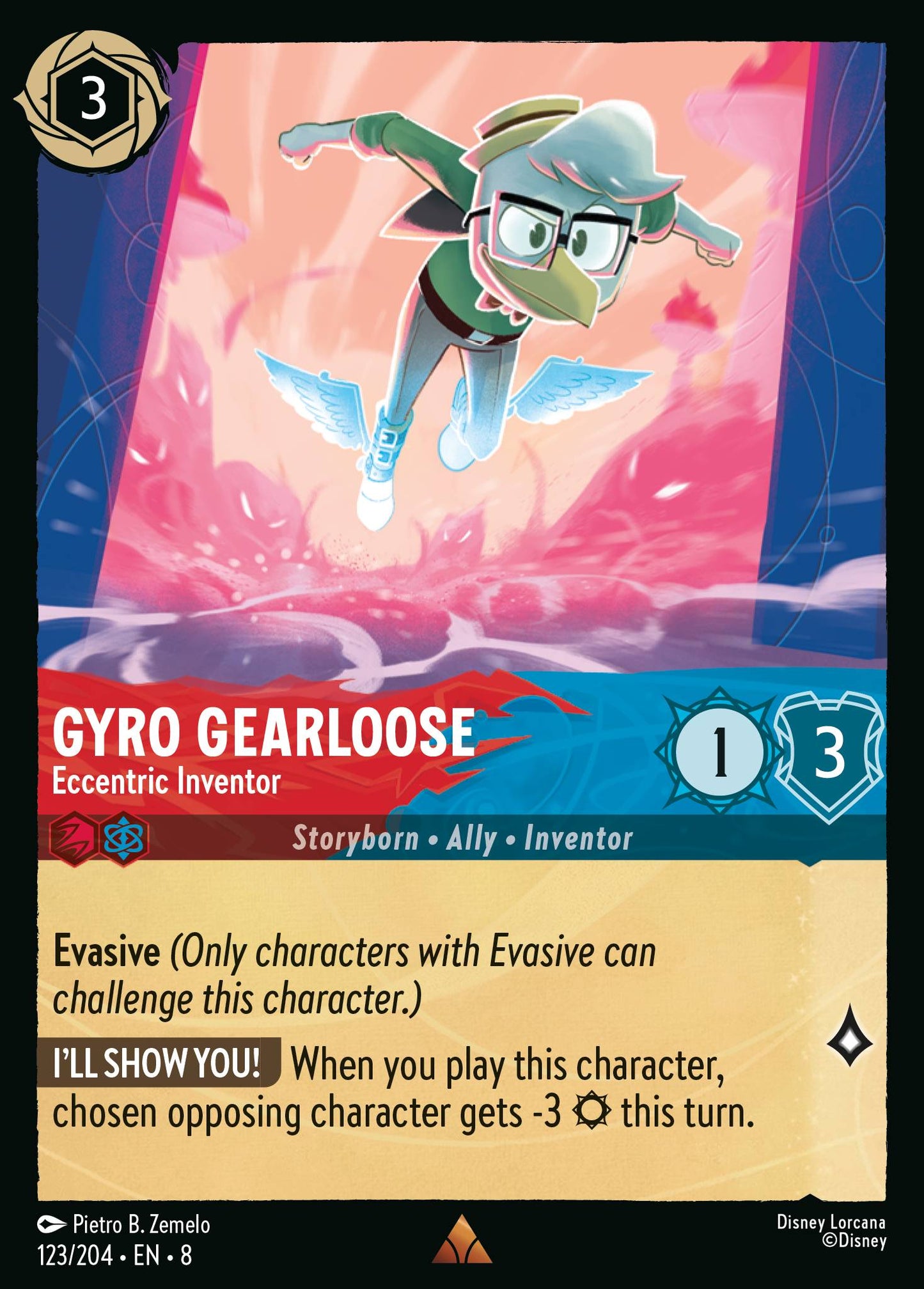 Gyro Gearloose - Eccentric Inventor - Rare Lorcana Card