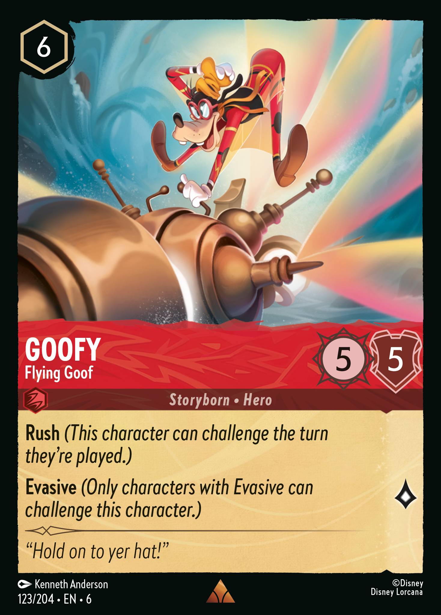 Goofy - Flying Goof - Rare Lorcana Card