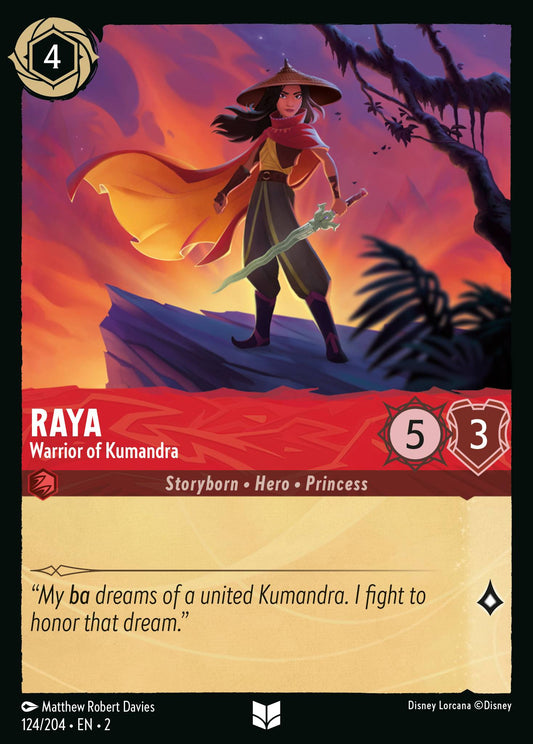 Raya - Warrior of Kumandra - Uncommon Lorcana Card