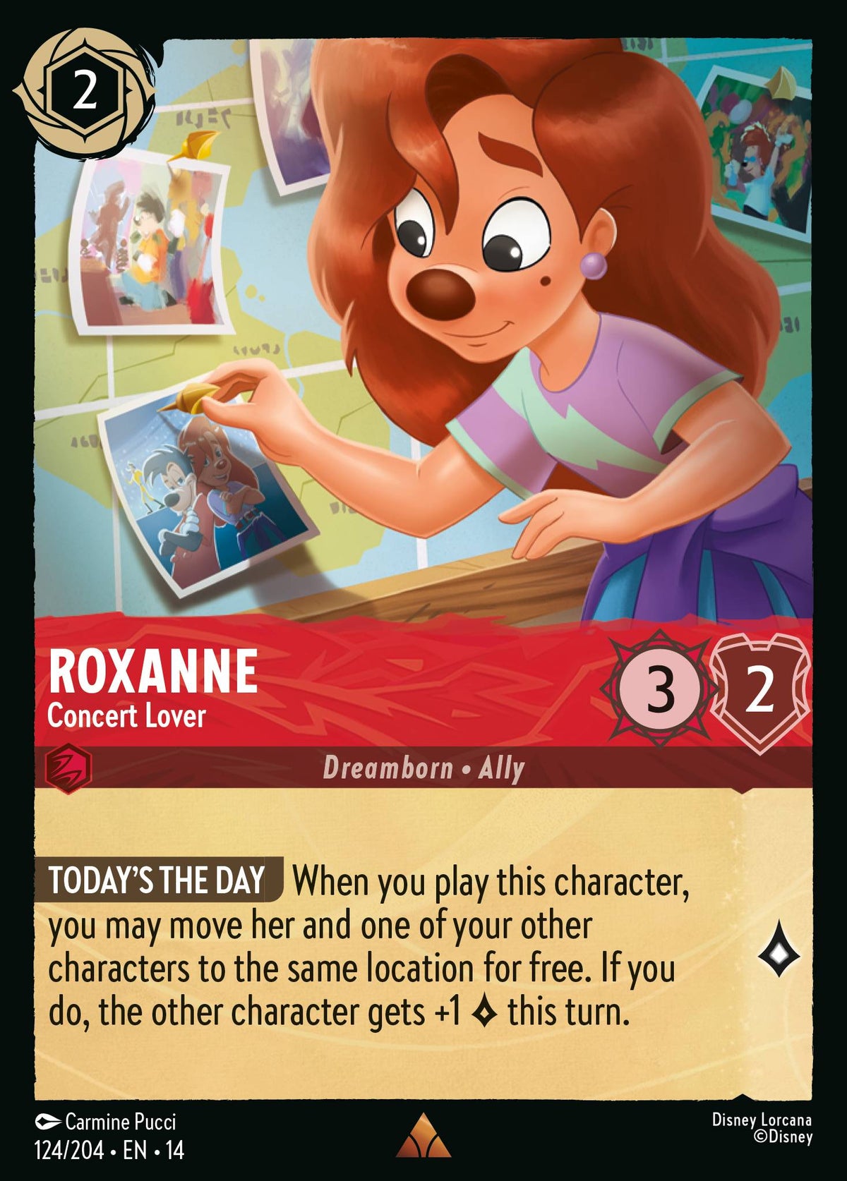 Roxanne - Concert Lover - Rare Lorcana Card