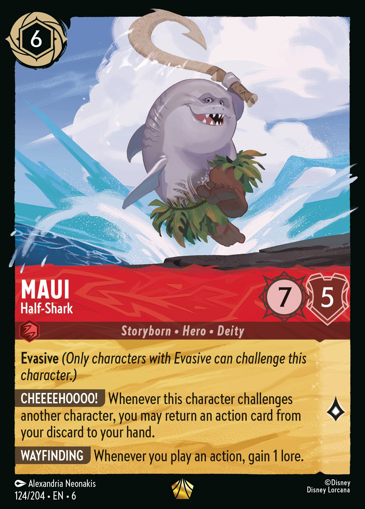 Maui - Half-Shark - Legendary Lorcana Card