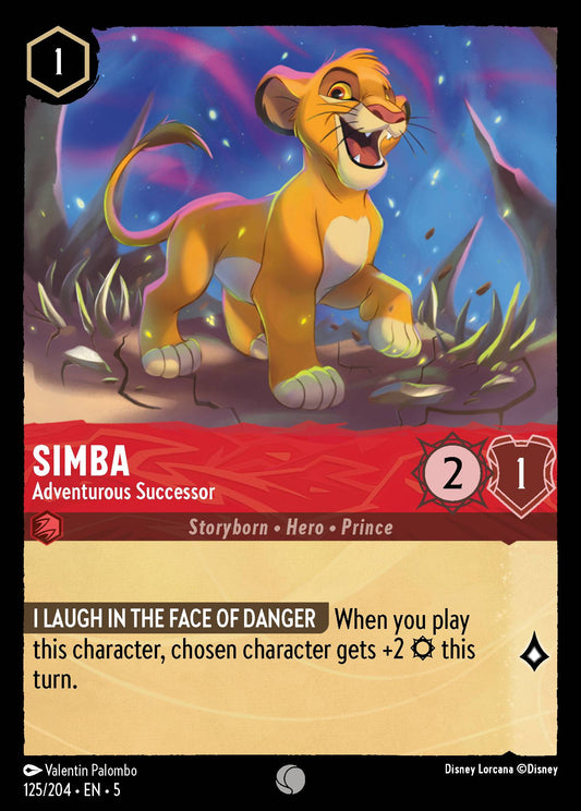 Simba - Adventurous Successor - Common Lorcana Card