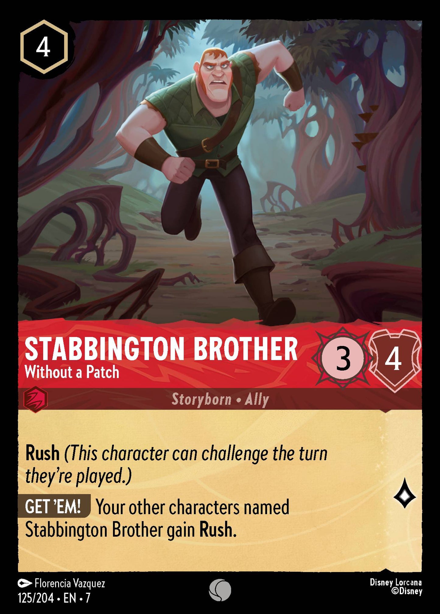 Stabbington Brother - Without a Patch - Common Lorcana Card