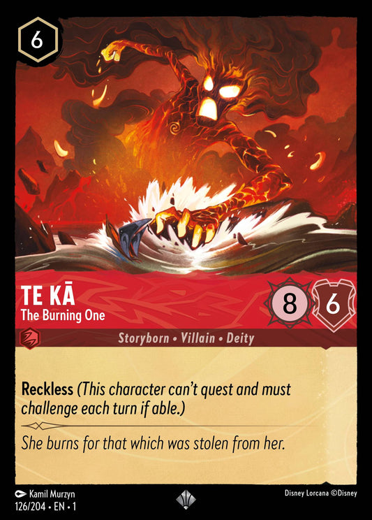 Te Ka - The Burning One - Disney Lorcana Card