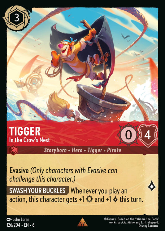 Tigger - In the Crow's Nest - Rare Lorcana Card