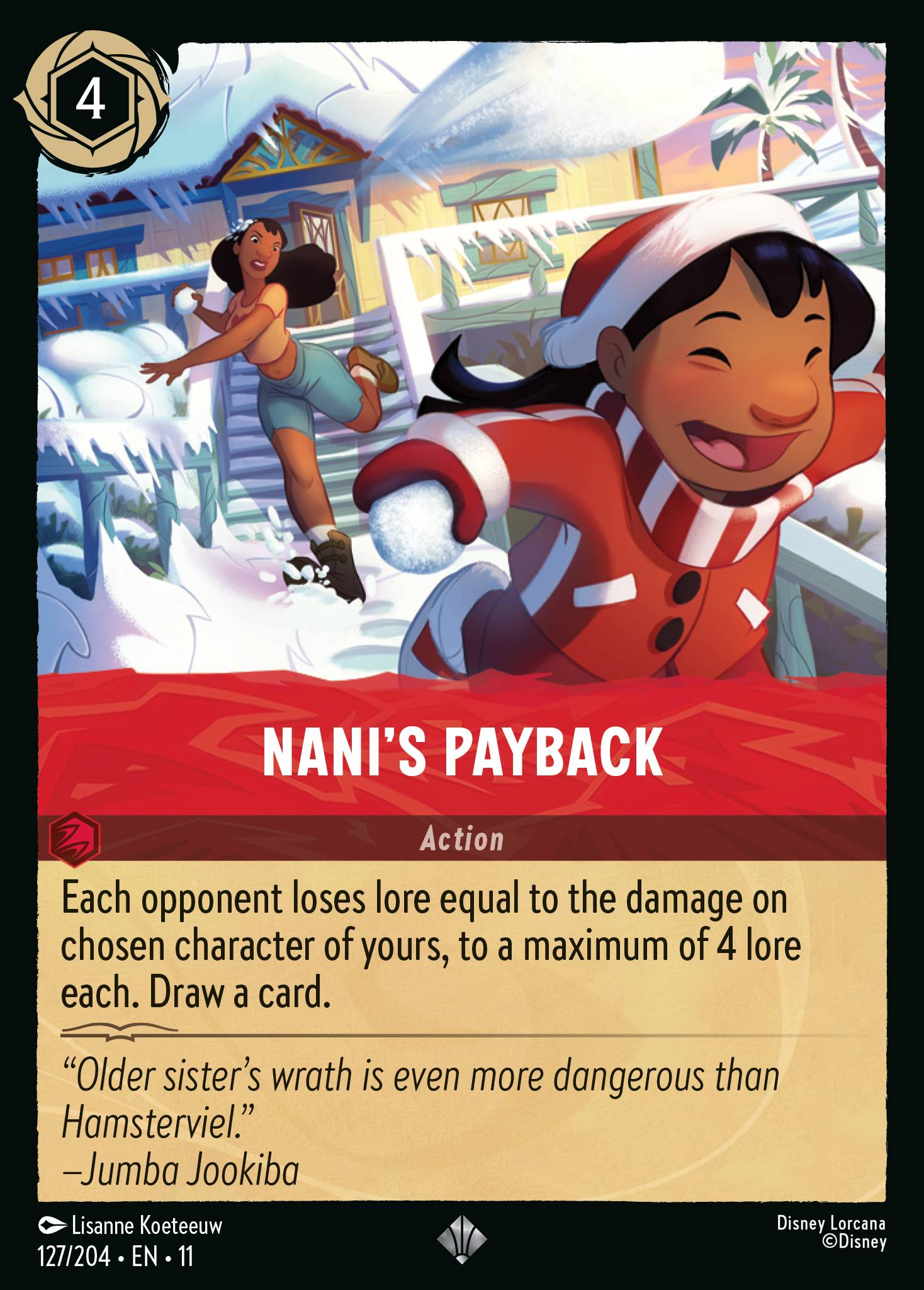 Nani's Payback - Super Rare Lorcana Card