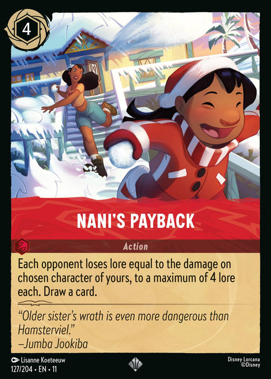 Nani's Payback - Super Rare Lorcana Card