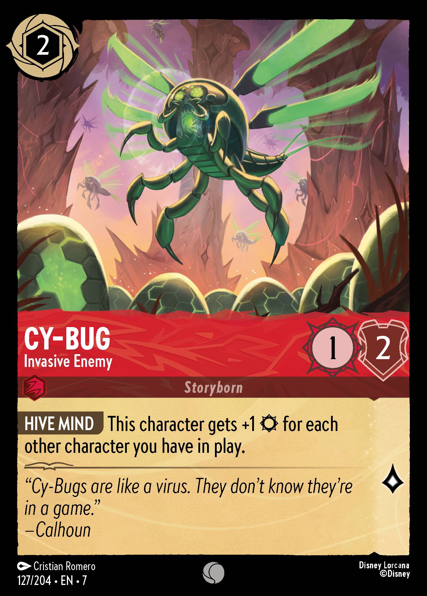 Cy-Bug - Invasive Enemy - Common Lorcana Card