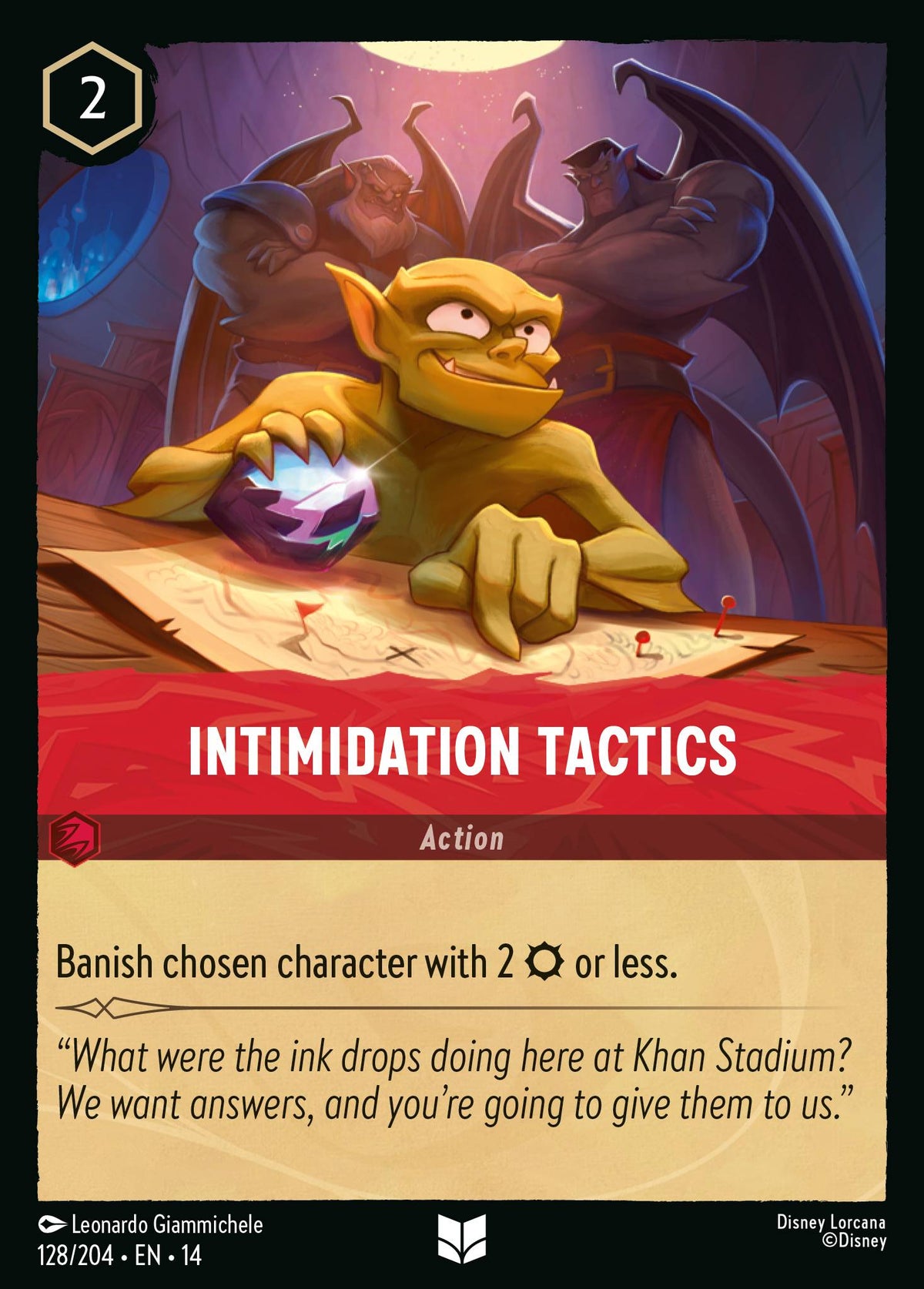Intimidation Tactics - Uncommon Lorcana Card