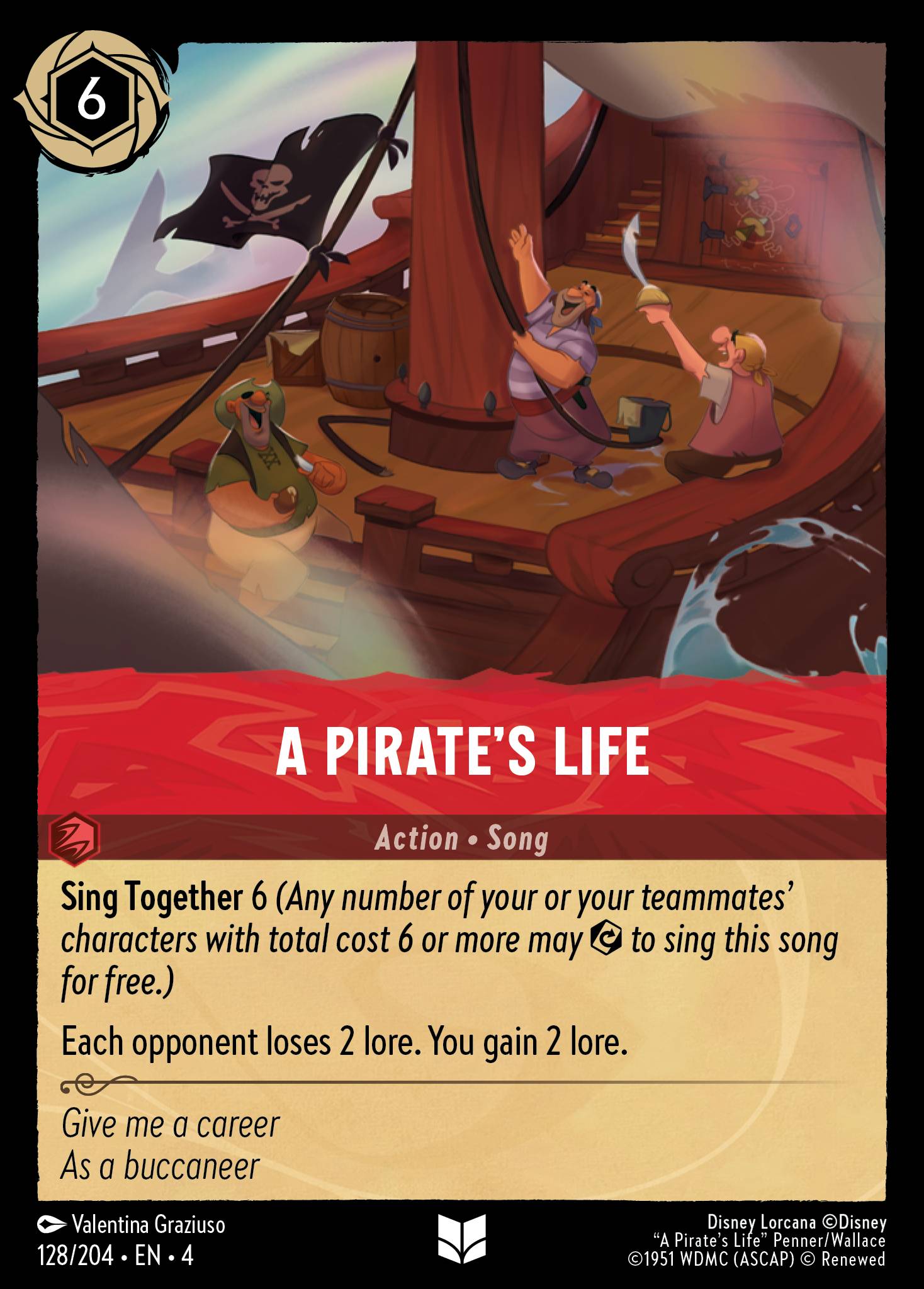 A Pirate's Life - Uncommon Lorcana Card