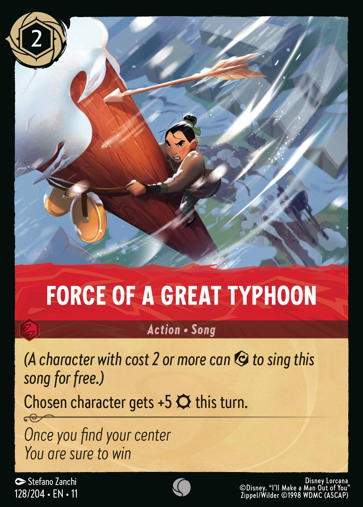 Force of a Great Typhoon - Common Lorcana Card