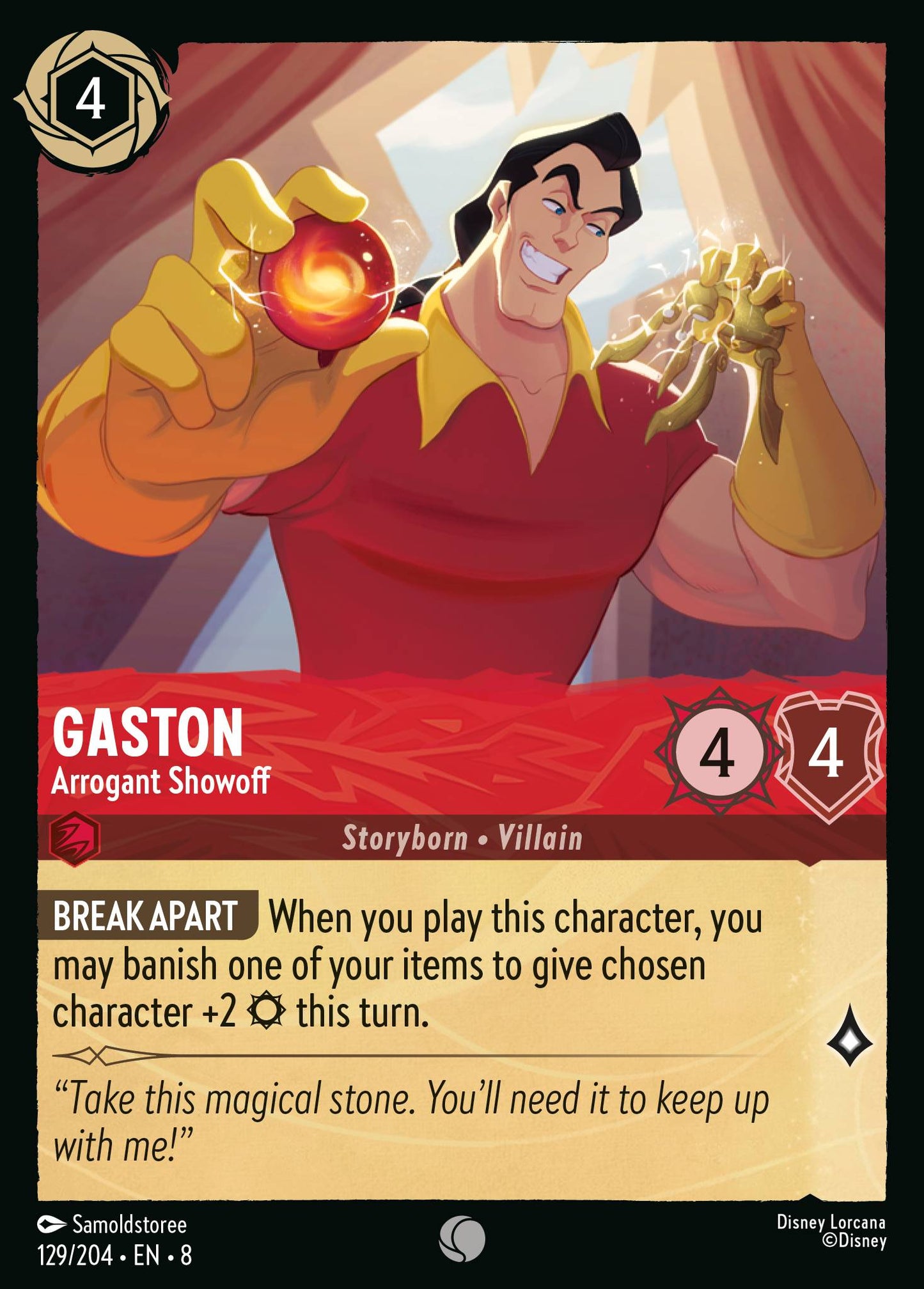 Gaston - Arrogant Showoff - Common Lorcana Card