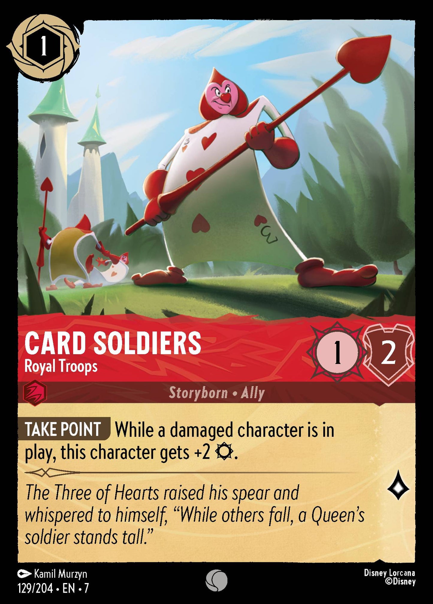 Card Soldiers - Royal Troops - Common Lorcana Card