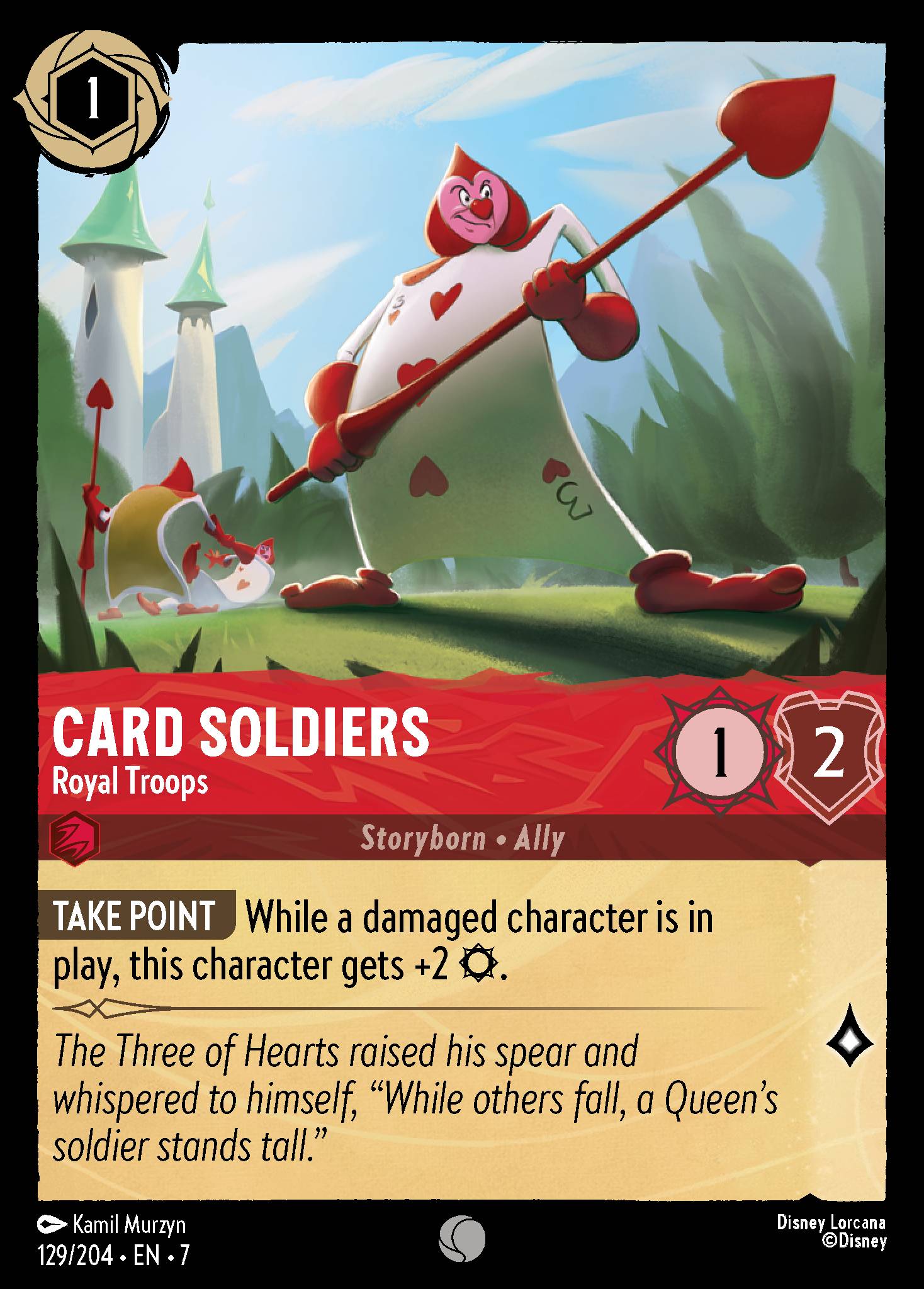 Card Soldiers - Royal Troops - Common Lorcana Card