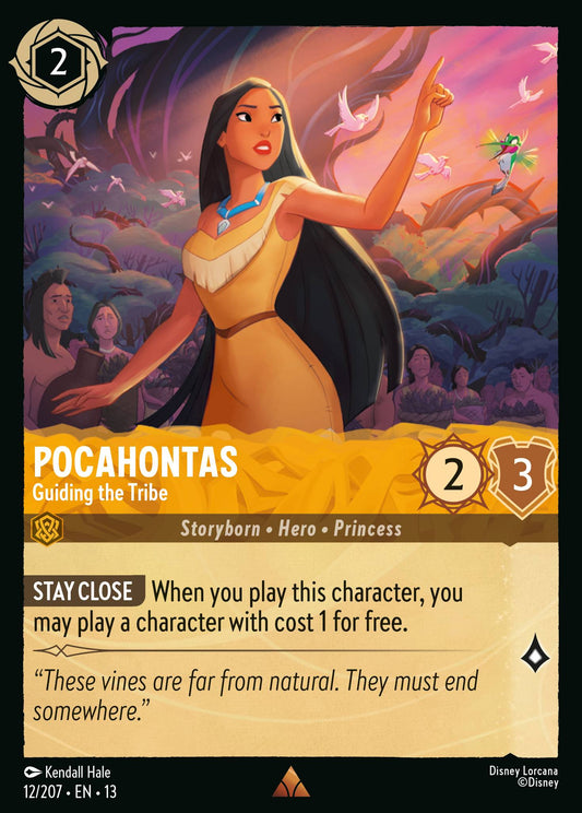 Pocahontas - Guiding the Tribe - Rare Lorcana Card