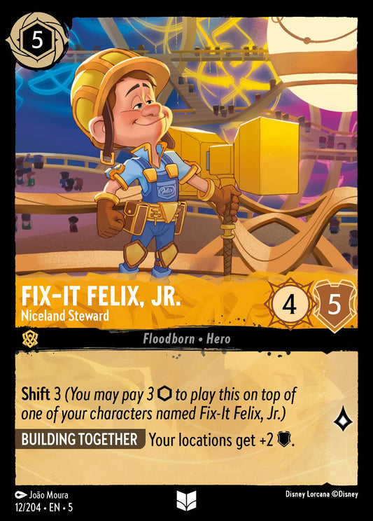 Fix-It Felix, Jr. - Niceland Steward - Uncommon Lorcana Card