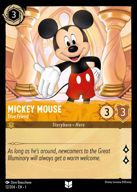 Mickey Mouse - True Friend - Uncommon Lorcana Card